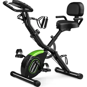 16-Level Folding Magnetic Exercise Bike – 330LB