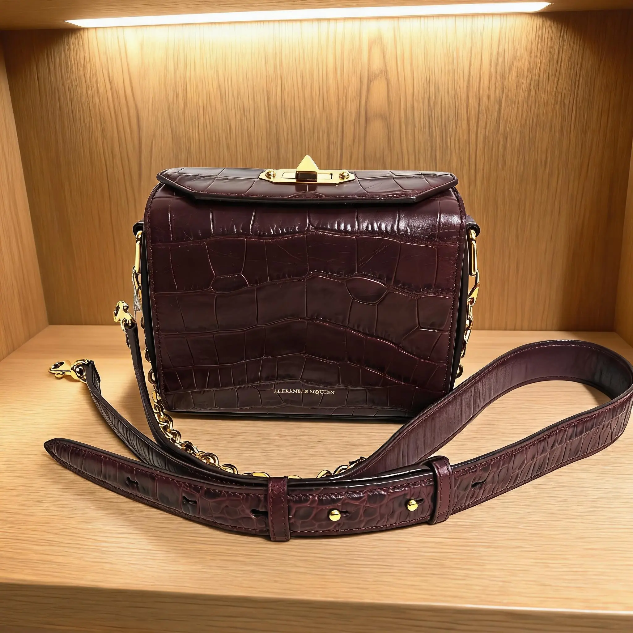 Pre-owned Alexander McQueen MCQ Leather Shoulder Bag C0813808017