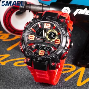 Dual Display Electronic Watch Youth Student Waterproof Sports Watch Night Light Alarm Clock. Reloj de Hombre