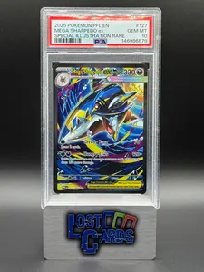 Pokemon TCG Mega Sharpedo ex | Phantasmal Flames 127/094 | PSA Graded GEM MT 10