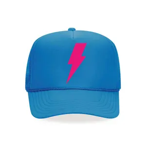 Lightning Bolt Blue Trucker Hat