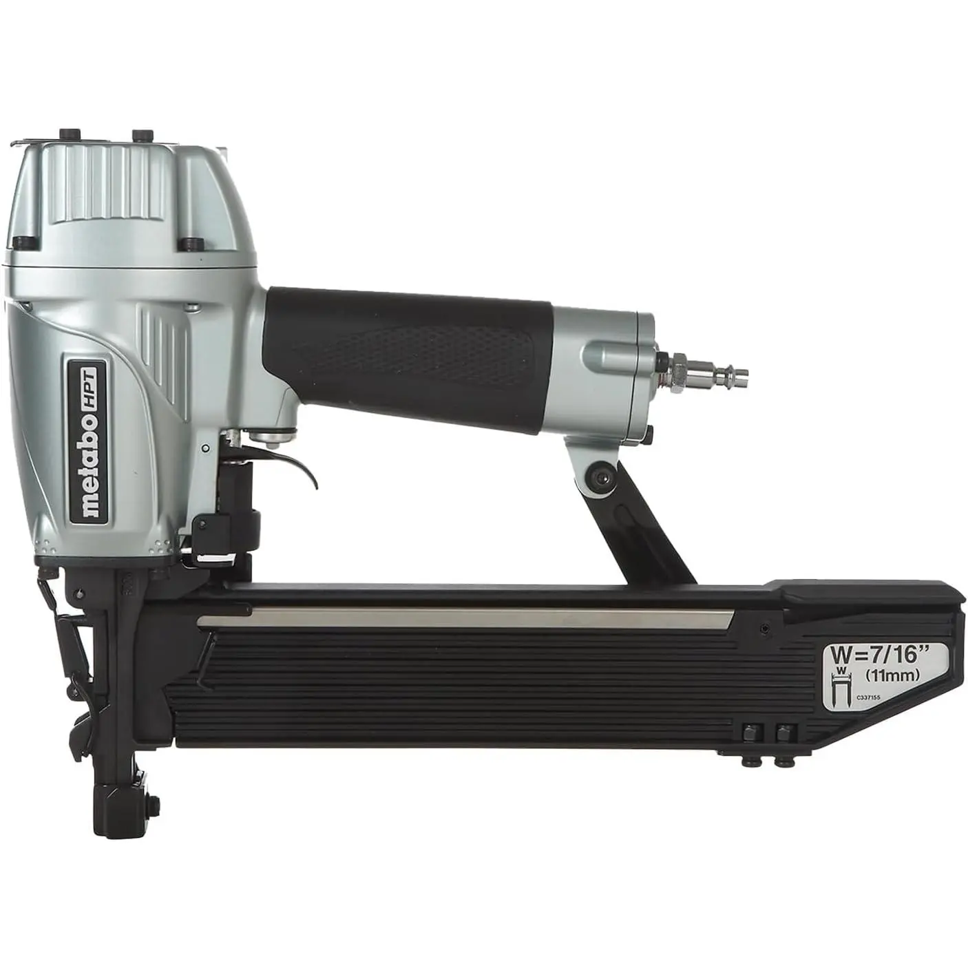 Metabo HPT 7/16" Standard Crown Stapler, Pro-Preferred Pneumatic Power Nailers, Construction Tool for Roof Decking & Subfloor Install, 16 Gauge Power Stapler, 1" to 2" Crown Staples, N5008AC2