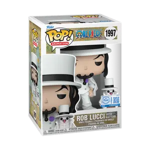 Funko Pop! One Piece - Rob Lucci with Hattori (Common) #1997 Exclusive (Sticker may vary) Collectible Pop Vinyl Figure