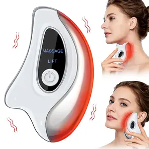 Multi-Functional Electric Heating Vibration Gua Sha Tool, USB Rechargeable Facial Scraping Board & Body Scraper for Back Relaxation and Tension Relief (Beauty & Personal Care Facial Beauty Appliance)