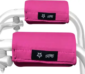 Universal Walker Handle Padded -Hand Grip (2 Pack) Pads Hand Covers Non-Slip Cushion Padding for Folding Rolling , Rollator Handle- Mobility Aid