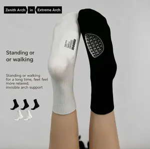 Flat Foot Arch Support Socks for Men & Women – Comfortable Compression Support for Flat Feet, Relieves Foot Fatigue, Ideal for Long Standing, Protects Arch & Improves Stability