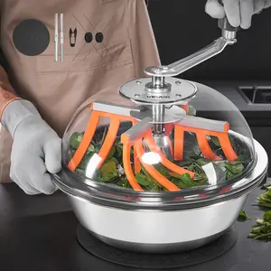 【Summervibes】VEVOR Bud Leaf Bowl Trimmer, 13 in Manual Bud Trimmer, with Sharp Stainless Steel Blades, Visual Cutting, Wet & Dry Hydroponic Cutting Machine, Twisted Spin Cut for Plants Leaves Buds Flowers