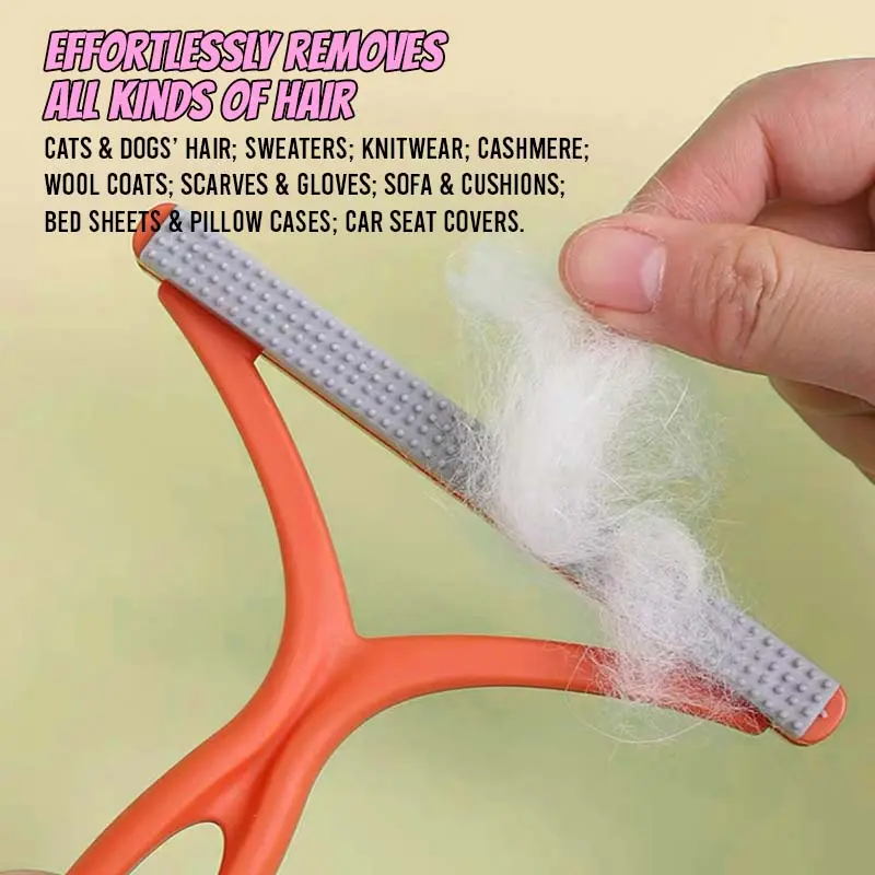Double-Sided Pet Hair Remover Scraper Tool