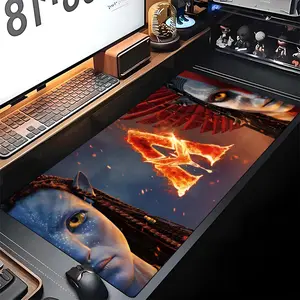 Avatar Fire And Ash Mouse Pad Gaming Locking Edge Big Computer Gamer Large Rubber Art Mousepad Laptop Desk Mat Gaming Accessory Gaming Mouse Pads