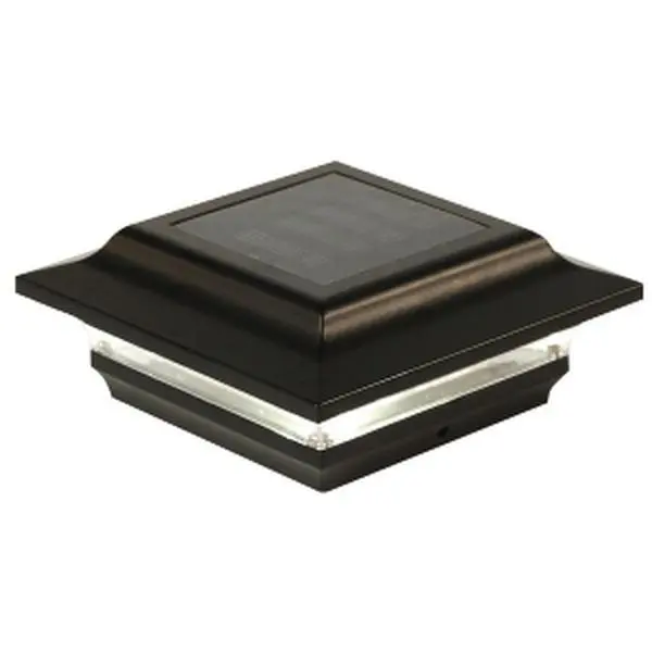 Classy Caps Mfg Inc SL211B 4X4 BLACK ALUMINUM IMPERIAL SOLAR POST CAP