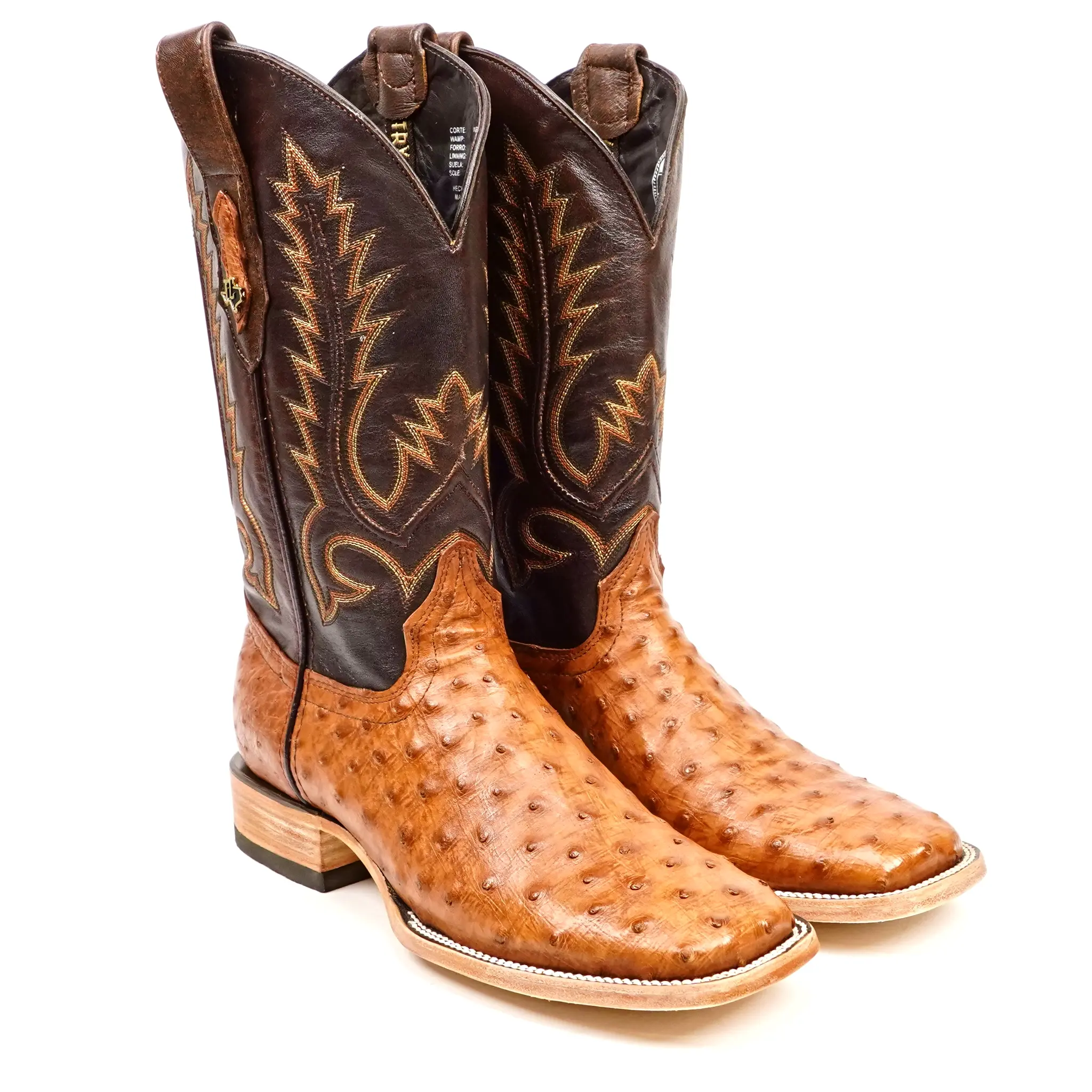 Austin Cowboy Boots - Light Brandy - Square Toe