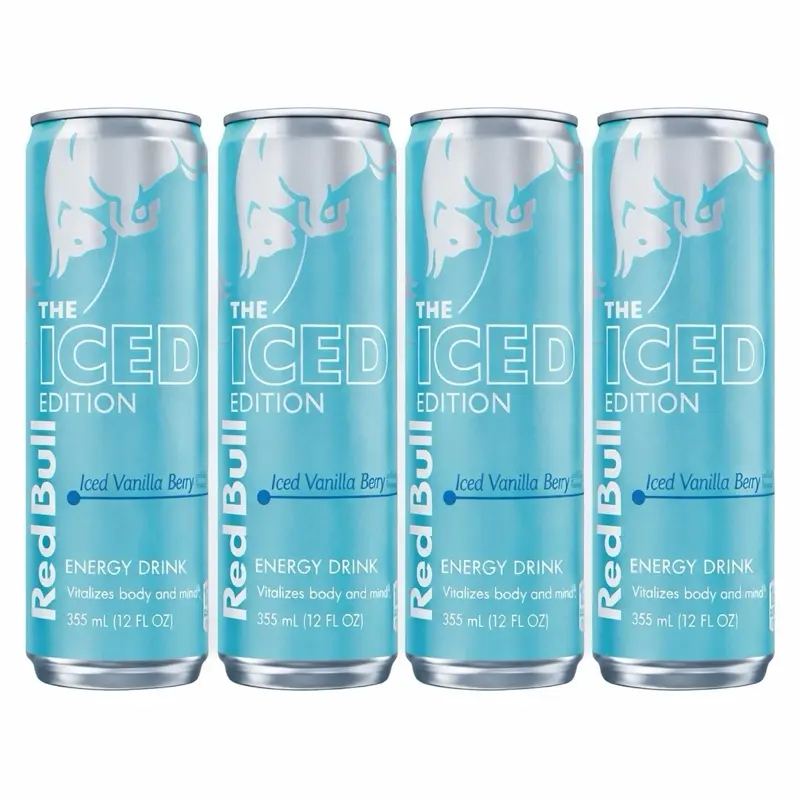 Red Bull iced vanilla berry 4 pack 12 fl oz cans