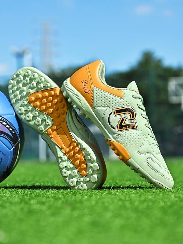 Unisex TF Soccer Shoes, Turf Shoes, Soccer Cleats, Durable PU Leather & Rubber Sole, Sporty Style, All-Season Wear, Anti-Slip Design, Suitable for Multiple Surfaces