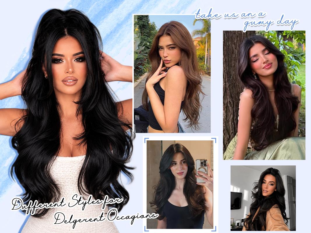 Hair Extensions for Weddings Parties Daily Wear Fashion Shows