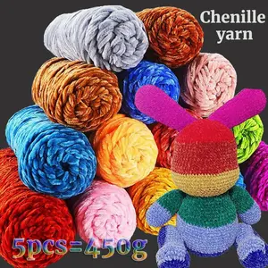 Soft Yarn, 100g Crochet Yarn, Multipurpose Crochet & Knitting Yarn for Scarf, Hat, Gloves, Socks, Blanket, DIY Crochet Supplies, Crochet Items