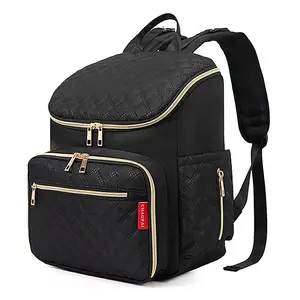 Large Capacity Waterproof Diaper Bag Backpack, with Insulated Bottle Pockets, Stroller Straps for Moms, Baby & Maternity Travel Gear
