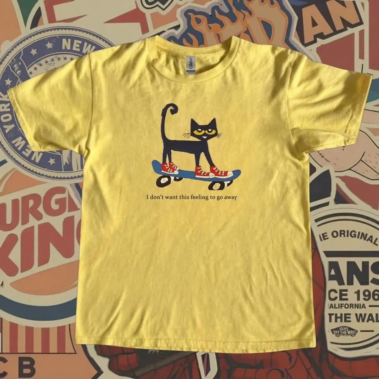 Pete the Cat and Monkey tee Vintage y2k Inspired Baby Tee, aesthetic graphic tshirt, summer tee, 90s,y2k