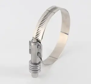 3-5/8" - 4" Stainless Steel T-Bolt Clamps Constant-Tension Clamps for 3.5'' ID Turbo Intake Intercooler Hose