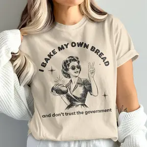 Funny Shirt, Cute I Bake My Own Bread T-Shirt  Funny Baking Tee  Retro Humor Graphic Shirt, Bachelorette Gift, Adult Humor Lovers Gift N