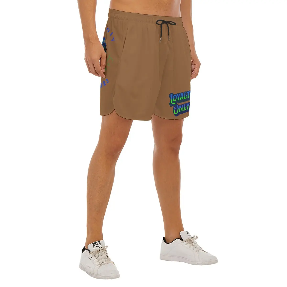 L.O. Men's Side Split Running Sport Shorts