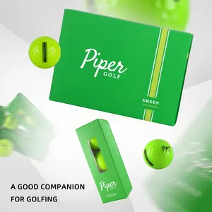 Easter Golf Ball Gift Set Piper Long Distance 2 Layer Surlyn Hollow Practice Golf Balls with Durability Golf Ball White Green 12pcs/Box unique golf gift Easter Golf Gift | Golfer Easter Basket Stuffer | Unique Golf Gift for Men Women