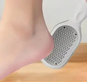 Set Of 2 Hypoallergenic Metal Foot Files And Scrapers - Perfect For Smoothing And Cleaning Dry Skin, Great For Removing Thick Skin, Essential Foot Care Tools | Hypoallergenic Foot Care | Sturdy Foot Care Instruments