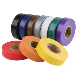 10-Pack Colored Electrical Tape ,3/4 inx66ft,Industrial Grade UL/CSA Listed High Temp Electrical Tape 10 Colors Electric Super Vinyl