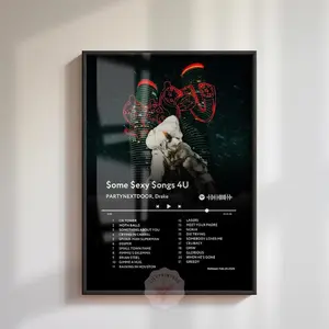 SSS4U Partynextdoor Drake Album Poster, Some Sexy Songs 4U, Album Cover Poster, Rapper Poster-  Poster, Wall Art, Music Gift