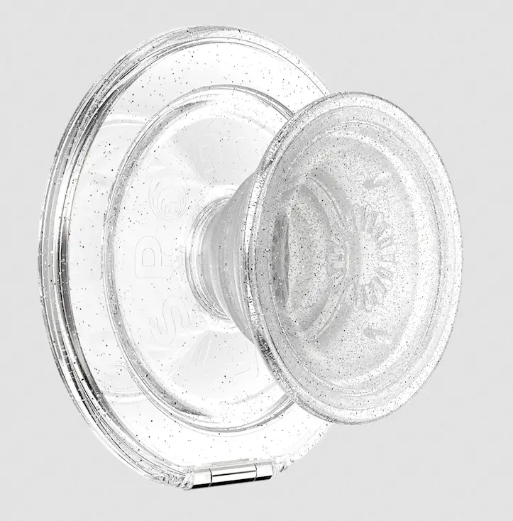 popsockets Clear Glitter  MagSafe Kick-Out Grip & Stand