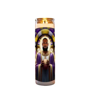 Lebron James Celebrity Prayer Candle Home Decoration Lebron James Celebrity Prayer Candle Home Decoration