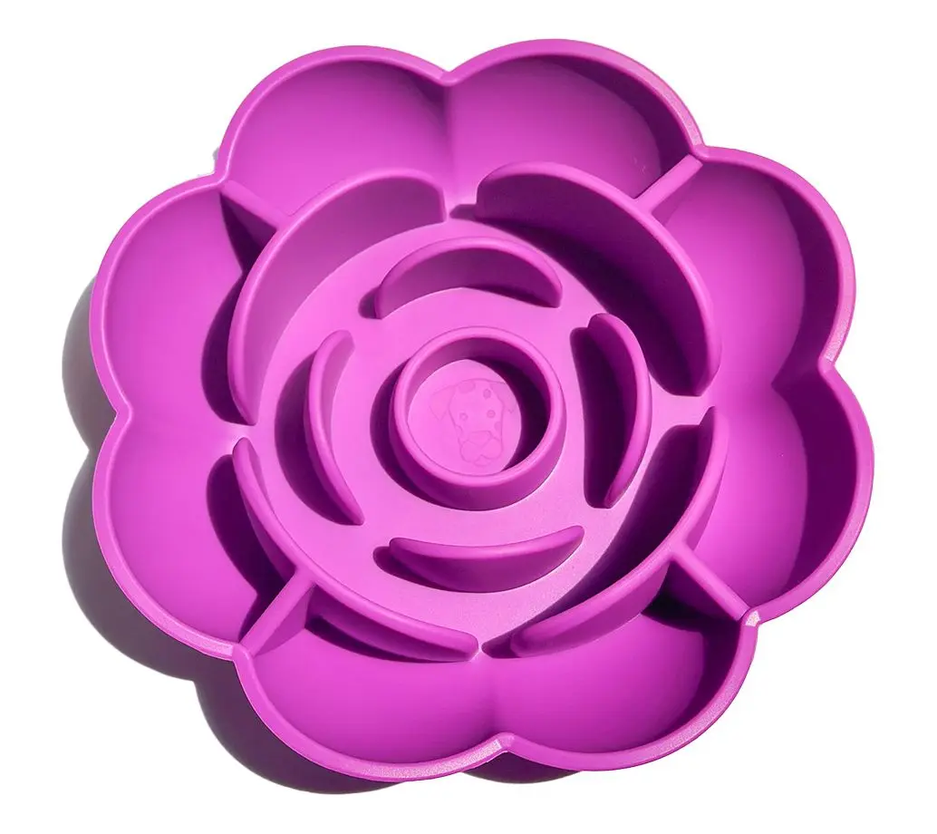 Spot n Knot Pet Slow Feeder Bowl Flower
