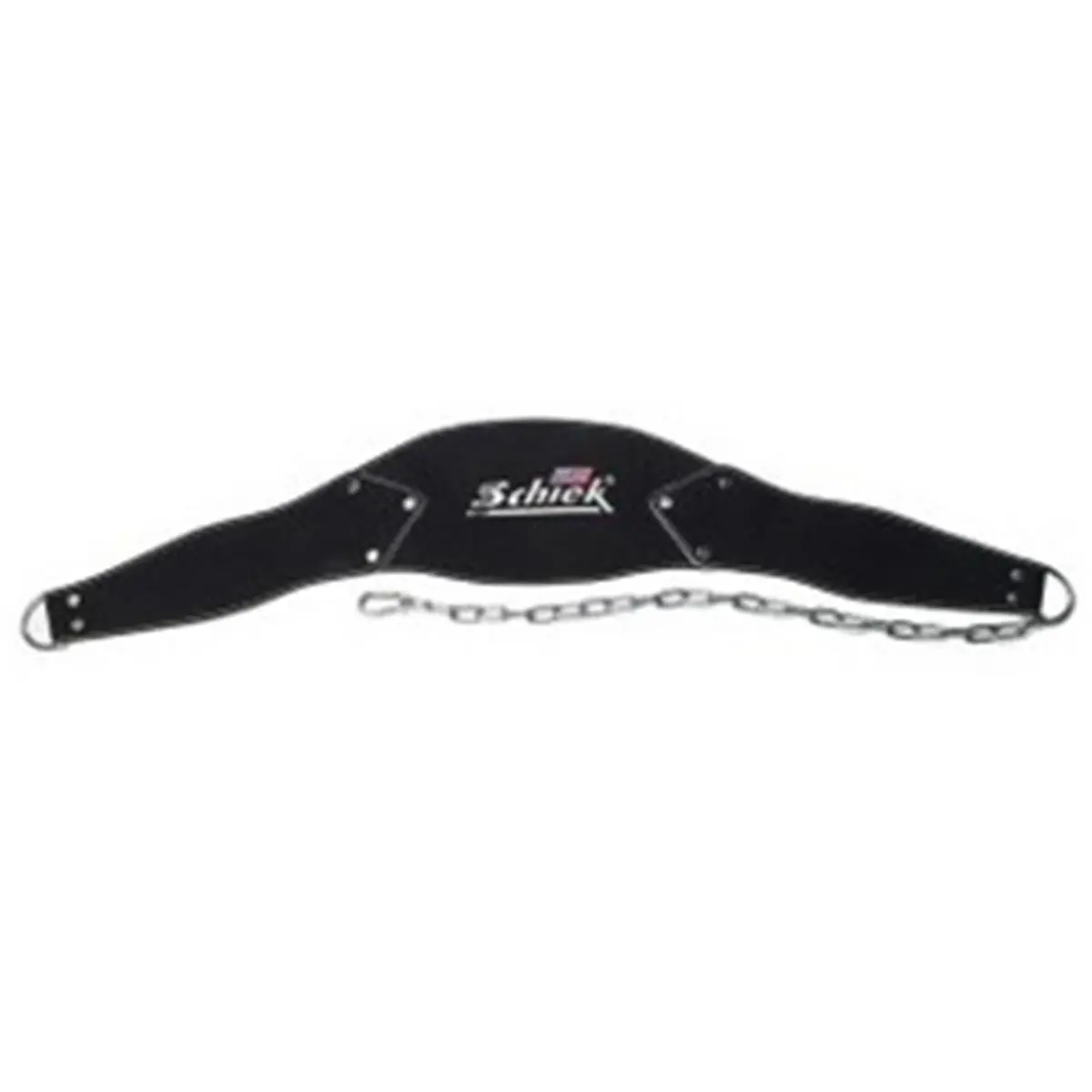 SCHIEK Power Dip Belt - Amara Synthetic Leather, Padded Back/Hip/Rib Contour Support, Heavy-Duty Chain, Carabiner, Reduces Slippage, Hip Contour, Fits All
