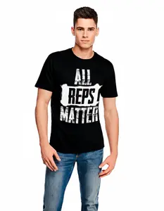 All Reps Matter T-Shirt Men | Motivational Gym Tee for Fitness & Bodybuilding Enthusiasts