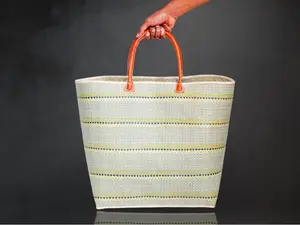 Madagascar Banded Tote Bag