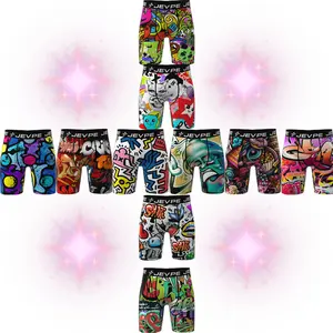 Men's fashion printed boxer shorts - Random 12pcs. Soft, breathable, moisture-wicking elastic waistband, suitable for home office, sports and other occasions. Suitable for all men's underwear.