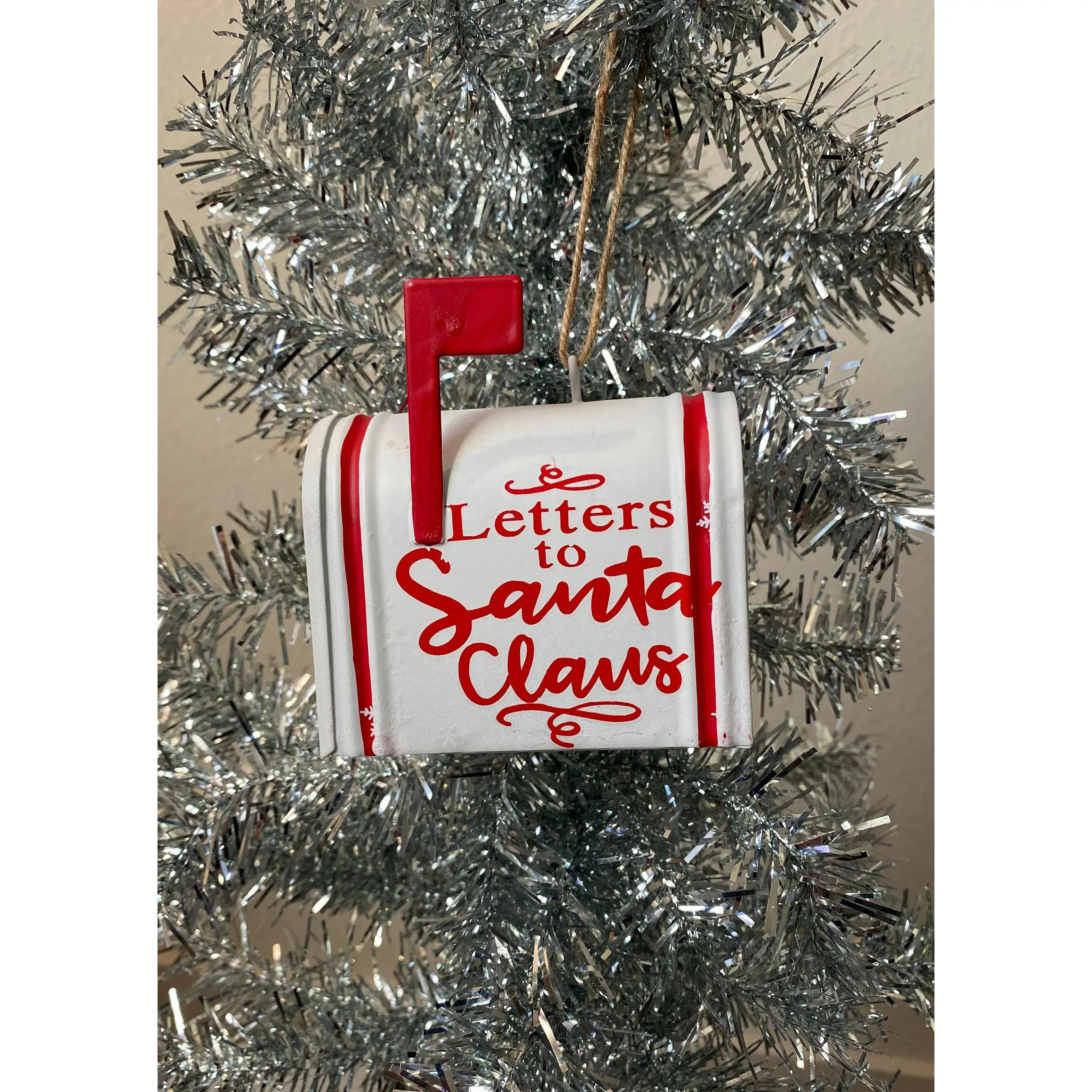 Letters to Santa Claus Mailbox Christmas Ornament