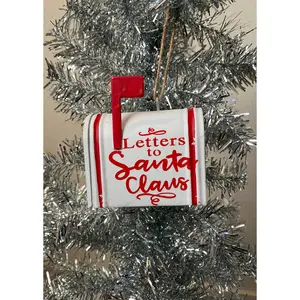 Letters to Santa Claus Mailbox Christmas Ornament