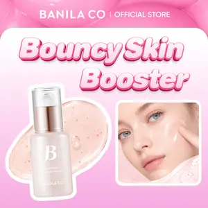 [NEW/Exclusive] BANILA CO Dew Boost Makeup Serum 1.01 fl oz | Hydrating Makeup Prep & Grip Primer for Long-Lasting Wear | No More Cakey Makeup, Dewy Glow Booster with Birch Sap & Hyaluronic Acid for Radiant Glass Skin | Korean Base Prep Primer