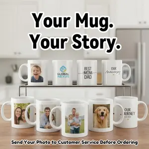 Custom Photo Mug Personalized Coffee Gift for Couples Family Office & Company Logo Printing Ceramic Classic Drinkware Glossy Rack Reusable Tumbler Cup Reuse Printed Reuse Washable