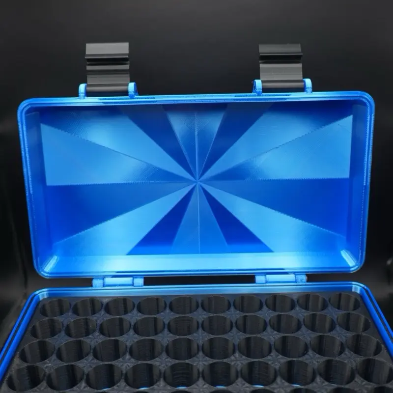 "Sapphire Soul" Edition 3ml Peptide Storage Container - Secure & Stylish Protection Vial Organizer for Peptides & GLP-1s - 3D Printed Blue Design