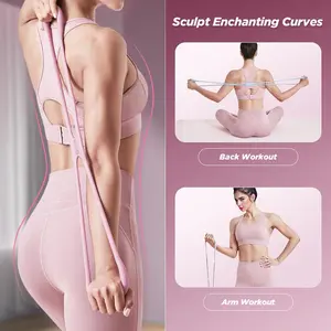 Figure 8 Fitness Resistance Band Exercise Bands for Women Men Resistance Bands for Arms Chest Expander Yoga Gym Fitness Pulling Rope 8 Word Elastic for Exercise Muscle Training Tubing original  stretch  band Yoga Resistance Fitness Bands