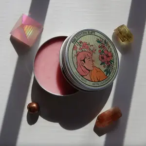 Pure Intentions Beauty Sakura Glow Solid Serum for Hydrated, Glowy, Dewy Glass Skin Brightening Solid Facial Oil Serum Handmade Natural Skincare