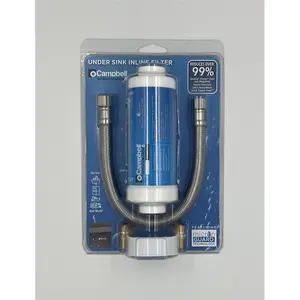 Campbell 4014378 Ultrafiltration Plus Under Sink In-Line Water Filter