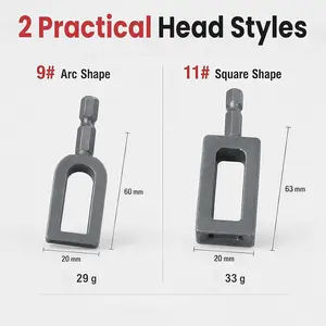 VAYWET 1/4 Inch Hex Shank Electric Drill Wire Twisting Tool, Alloy Steel Heavy Duty Wire Twister, Portable Fast Wire Twisting Device for Fencing Rebar Tying Construction Daily Working Use Universal Drill Accessory
