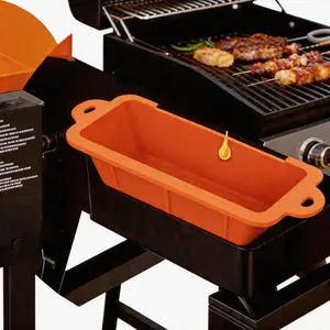Silicone Grease Cup Liners for Blackstone 36 28 22 17 Inch Griddle,Reusable Grease Catcher Cup Liner Grill Grease Tray,Durable Drip Pans Blackstone Griddle Accessories,Orange
