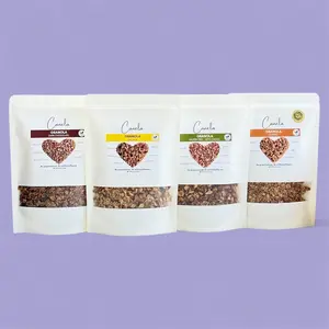 4-Pack Granola Combo: Original + Dark chocolate + Coffee & Keto Cacao | Natural | Artisan | Crunchy | healthy | organic | vegan