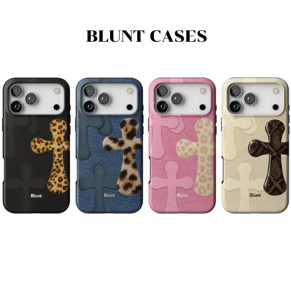 BLUNT CASES | Cross Cases | Cross Aesthetic Cover for iPhone 17/16/15/14/13/12/11 All Series | MagSafe Compatible & Wireless Charging Ready | Durable & Stylish iPhone Cases | Gift for Teen Girls, Her And Lover