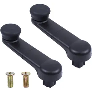 MOTOKU 2Pcs Manual Window Regulator Crank Handles Black for Lincoln Mark LT for Ford F-250 E-150 E-250 E-350 F-350 F-450 F-550 Super Duty F-150 Ranger Excursion 1993-2024
