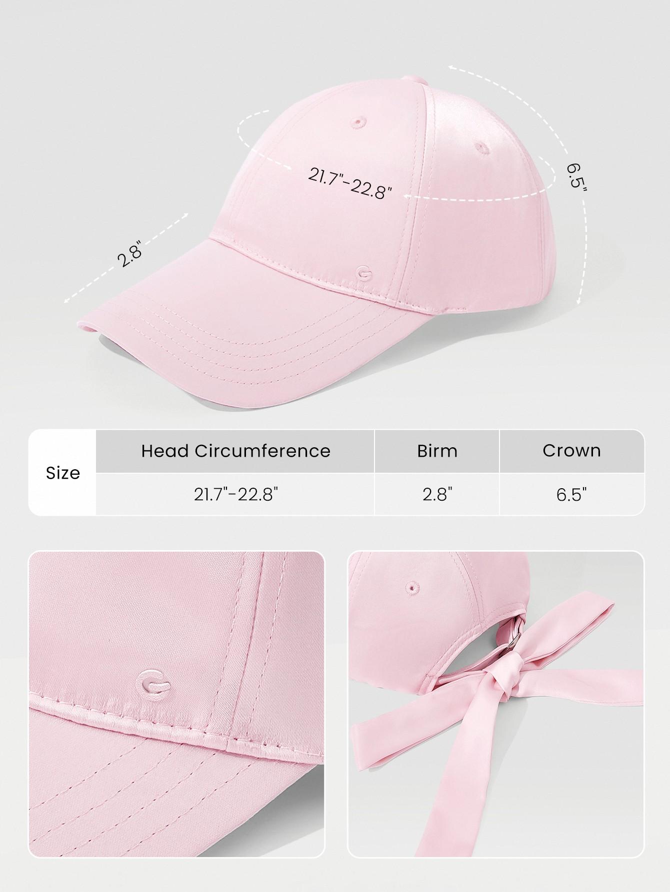 GLOWMODE Glow Everywhere Lightweight Satin Built-In Mesh Sweatband Adjustable Cap Hat Travel Vacation Daily Casual Wear