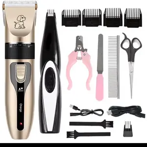 Electric Pet Clipper Grooming Kit For Dogs Reachageable Trimmer Haircut Cat Hair Cutting Remover Professional Machine Set